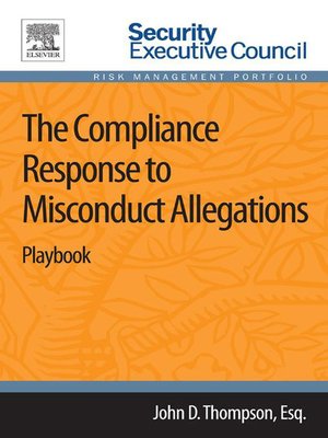 cover image of The Compliance Response to Misconduct Allegations